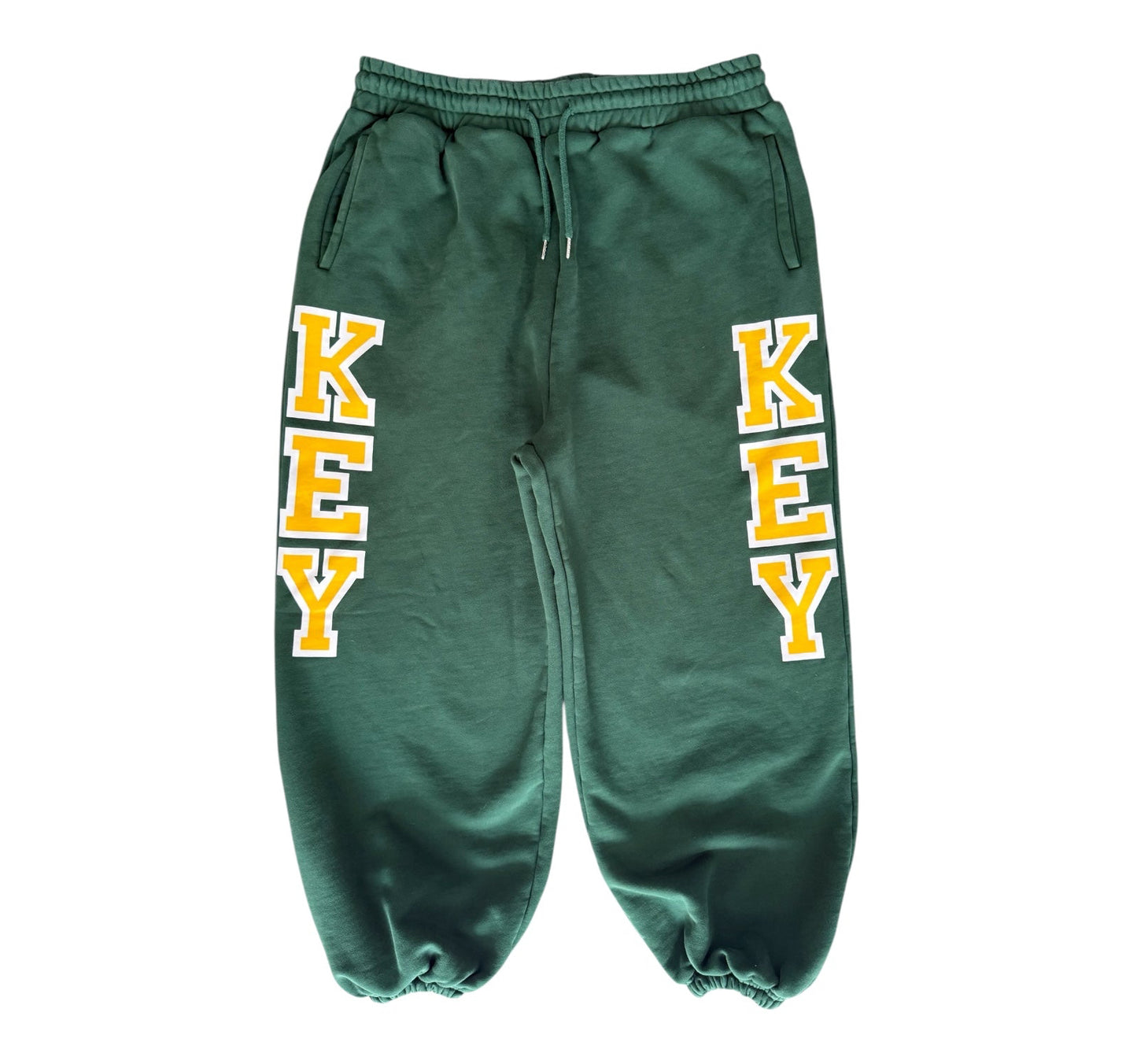 Green varsity sweats